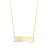 Thumbnail Image 1 of "Pride" Bar Necklace 10K Yellow Gold 20"