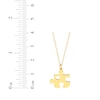 Thumbnail Image 3 of Puzzle Piece Necklace 14K Yellow Gold 18&quot;