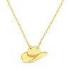 Thumbnail Image 1 of Cowboy Hat Necklace 14K Yellow Gold 18&quot;