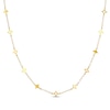 Thumbnail Image 1 of Four-Point Star Station Necklace 14K Yellow Gold 18&quot;