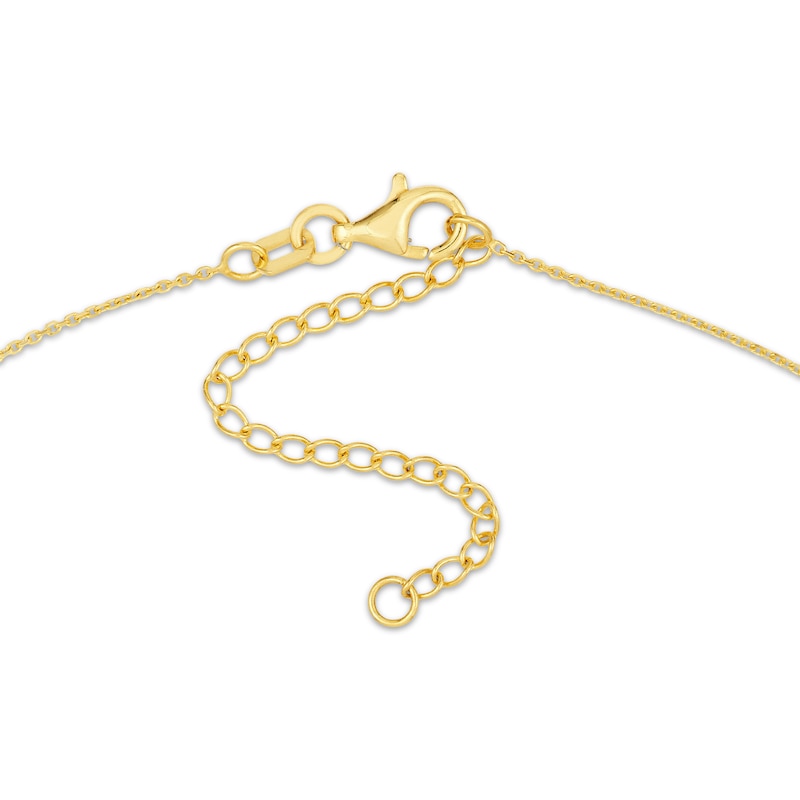 Main Image 2 of &quot;Love&quot; Bubble Letters Necklace 14K Yellow Gold 20&quot;