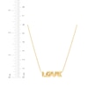 Thumbnail Image 3 of &quot;Love&quot; Bubble Letters Necklace 14K Yellow Gold 20&quot;