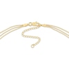 Thumbnail Image 2 of Three-Strand Sideways Cross Necklace 14K Yellow Gold 18&quot;