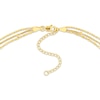 Thumbnail Image 3 of Mixed Bead Three-Strand Chain Necklace Solid 14K Yellow Gold 18&quot;