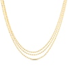Thumbnail Image 1 of Layered Solid Valentino Chain Necklace 14K Yellow Gold 18&quot;