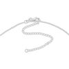 Thumbnail Image 3 of Diamond-Cut Bead Chain Choker Necklace Solid 14K White Gold 16&quot;