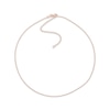 Thumbnail Image 1 of Diamond-Cut Bead Chain Choker Necklace Solid 14K Rose Gold 16&quot;
