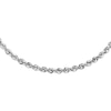 Thumbnail Image 1 of Rope Necklace Semi-Solid 14K White Gold 24&quot;