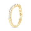Thumbnail Image 1 of Monique Lhuillier Bliss Lab-Created Diamond Contour Anniversary Ring 1/2 ct tw 18K Yellow Gold