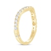 Thumbnail Image 2 of Monique Lhuillier Bliss Lab-Grown Diamond Contour Anniversary Ring 1/2 ct tw 18K Yellow Gold