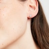 Thumbnail Image 3 of Diamond Cushion-Shaped Halo Stud Earrings 1/4 ct tw 10K White Gold