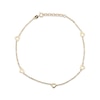 Thumbnail Image 1 of Heart Anklet 10K Yellow Gold 10&quot;