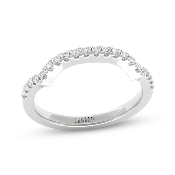 THE LEO Legacy Lab-Grown Diamond Contour Wedding Band 1/5 ct tw 14K White Gold