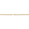 Thumbnail Image 2 of Glitter Rope Chain Necklace 4mm Solid 14K Yellow Gold 22&quot;