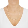 Thumbnail Image 3 of Glitter Rope Chain Necklace 4mm Solid 14K Yellow Gold 22&quot;