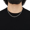 Thumbnail Image 4 of Glitter Rope Chain Necklace 2.4mm Solid 10K White Gold 18&quot;