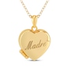 Thumbnail Image 0 of "Madre" Heart Locket Necklace 10K Yellow Gold 18"