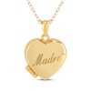 Thumbnail Image 1 of &quot;Madre&quot; Heart Locket Necklace 10K Yellow Gold 18&quot;