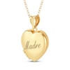 Thumbnail Image 1 of "Madre" Heart Locket Necklace 10K Yellow Gold 18"