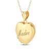 Thumbnail Image 2 of &quot;Madre&quot; Heart Locket Necklace 10K Yellow Gold 18&quot;
