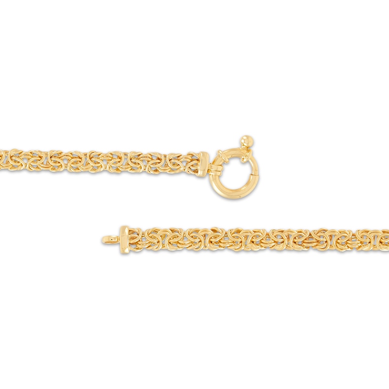 Main Image 2 of Three-Strand Byzantine Chain Necklace 2.95mm Hollow 14K Yellow Gold 18&quot;