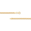 Thumbnail Image 2 of Rope Chain Necklace 2.9mm Hollow 10K Yellow Gold 18&quot;