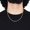 Thumbnail Image 3 of Cable Chain Necklace 2.1mm Solid 14K White Gold 20&quot;