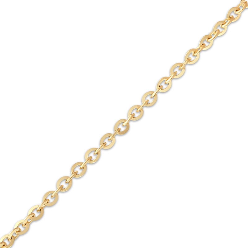 Main Image 2 of Cable Chain Necklace 2.1mm Solid 14K Yellow Gold 18&quot;