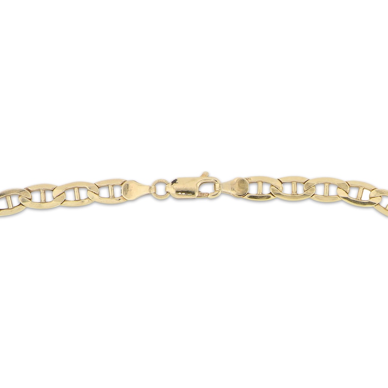 Main Image 2 of Mariner Chain Necklace 8mm Hollow 10K Yellow Gold 22&quot;