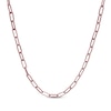 Thumbnail Image 1 of Paperclip Chain Necklace 5.5mm Hollow 10K Rose Gold 18&quot;