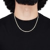 Thumbnail Image 4 of Curb Chain Necklace 2.95mm Solid 10K Yellow Gold 20&quot;