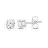 Thumbnail Image 3 of Round-Cut Diamond Solitaire Stud Earrings 1/2 ct tw 10K White Gold (I/I3)