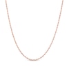 Thumbnail Image 1 of Glitter Rope Chain Necklace 1.6mm Solid 14K Rose Gold 22&quot;