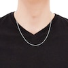 Thumbnail Image 4 of Glitter Rope Chain Necklace 1.6mm Solid 14K White Gold 20&quot;