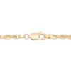 Thumbnail Image 2 of Glitter Rope Chain Necklace 3mm Solid 14K Yellow Gold 16&quot;