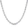 Thumbnail Image 1 of Glitter Rope Chain Necklace 3mm Solid 14K White Gold 16&quot;