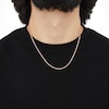 Thumbnail Image 4 of Glitter Rope Chain Necklace 2.4mm Solid 14K Rose Gold 20&quot;