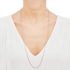 Thumbnail Image 3 of Glitter Rope Chain Necklace 2.4mm Solid 14K Rose Gold 30&quot;