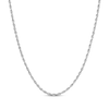 Thumbnail Image 1 of Glitter Rope Chain Necklace 2.4mm Solid 14K White Gold 22&quot;
