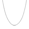 Thumbnail Image 1 of Glitter Rope Chain Necklace 2.4mm Solid 14K White Gold 24&quot;