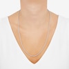 Thumbnail Image 3 of Glitter Rope Chain Necklace 2.4mm Solid 14K White Gold 24&quot;