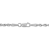 Thumbnail Image 2 of Glitter Rope Chain Necklace 2.4mm Solid 14K White Gold 30&quot;