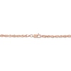 Thumbnail Image 2 of Glitter Rope Chain Necklace 3mm Solid 14K Rose Gold 18&quot;