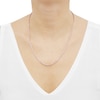 Thumbnail Image 3 of Glitter Rope Chain Necklace 3mm Solid 14K Rose Gold 20&quot;