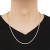Thumbnail Image 3 of Glitter Rope Chain Necklace 3mm Solid 14K Rose Gold 22&quot;