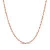 Thumbnail Image 1 of Glitter Rope Chain Necklace 3mm Solid 14K Rose Gold 24&quot;