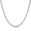 Thumbnail Image 1 of Glitter Rope Chain Necklace 3mm Solid 14K White Gold 30&quot;