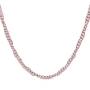 Thumbnail Image 1 of Cuban Curb Chain Necklace 3.3mm Solid 10K Rose Gold 20&quot;