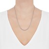 Thumbnail Image 3 of Cuban Curb Chain Necklace 3.3mm Solid 10K White Gold 20&quot;