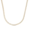 Thumbnail Image 0 of Diamond-Cut Semi-Solid Curb Chain Necklace 5.6mm 10K Yellow Gold 20”
